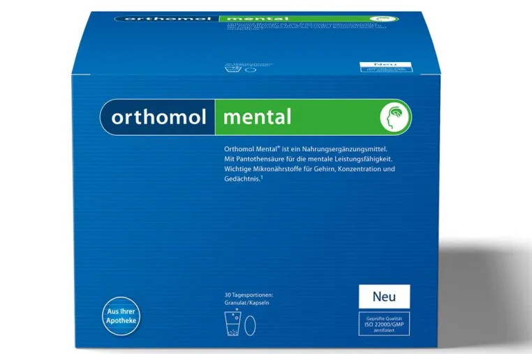 Bild: Orthomol Mental aus der Versandapotheke mediherz.de stärkt das Gedächtnis