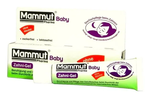 Auch an Karneval ohne Alkohol: Mammut Baby Zahni-Gel für das zahnende Baby Bild: Auch an Karneval ohne Alkohol: Mammut Baby Zahni-Gel für das zahnende Baby