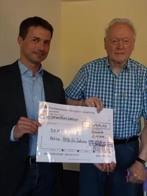 Bild: Komposttag bei DAMM - Erlöse an die DKMS gespendet