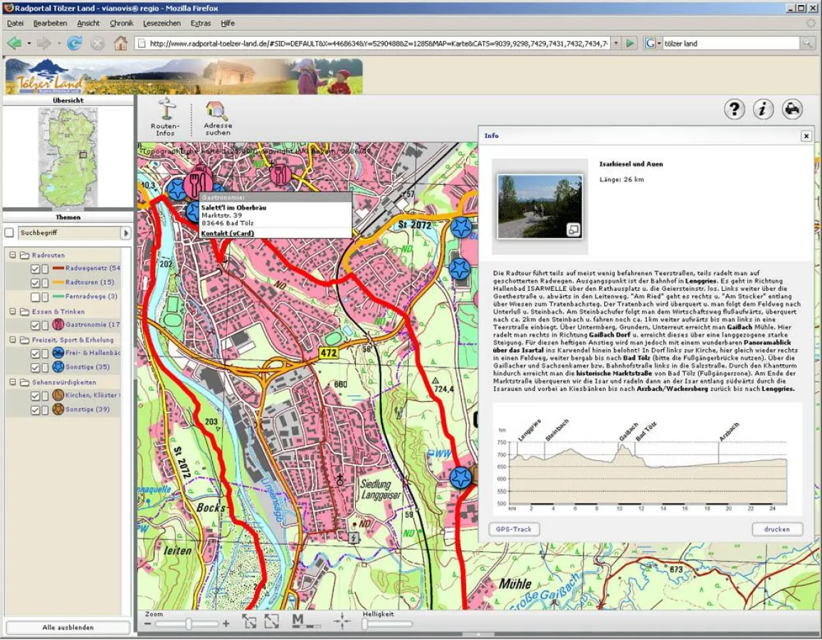 Neues Internet-Radportal des Tölzer Landes unter www.radeln.info