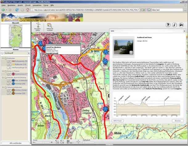 Bild: Tölzer Land – interaktives Radwegenetz jetzt online
