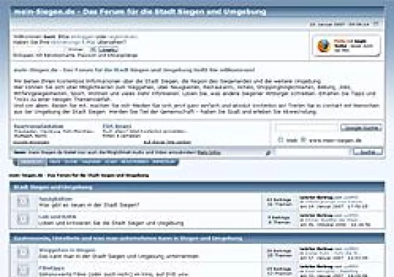 Das Internet-Forum für die Stadt Siegen und Umgebung heißt mein-Siegen.de Bild: Das Internet-Forum für die Stadt Siegen und Umgebung heißt mein-Siegen.de