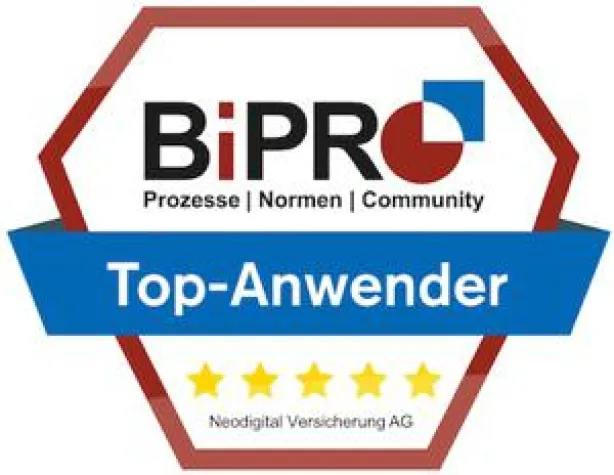 Bild: Neodigital erhält BiPRO Top-Anwender-Siegel