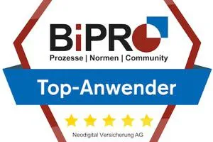 Neodigital erhält BiPRO Top-Anwender-Siegel Bild: Neodigital erhält BiPRO Top-Anwender-Siegel