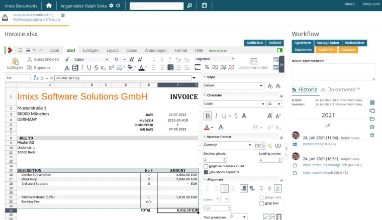 Bild: Imixs-Office-Workflow 5.1.4: Neue DMS und KI-Funktionen für effizienteres Geschäftsprozessmanagement