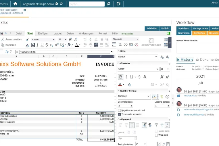 Bild: Imixs-Office-Workflow 5.1.4: Neue DMS und KI-Funktionen für effizienteres Geschäftsprozessmanagement