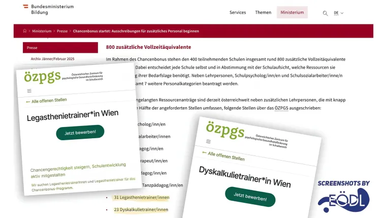 Bild: Österreich setzt auf gezielte Förderung – und sucht Legasthenie- und DyskalkulietrainerInnen