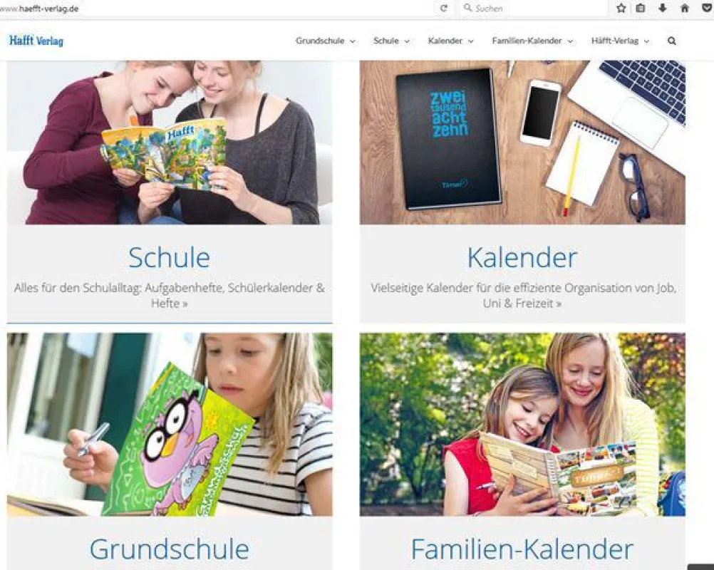 Screenshot www.haefft-verlag.de