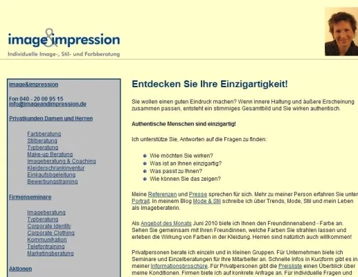 Bild: image&impression in neuem Webdesign