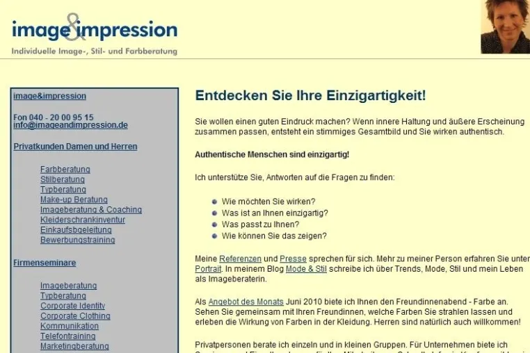 Bild: image&impression in neuem Webdesign