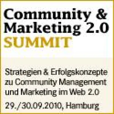 Bild: Community & Marketing 2.0 SUMMIT 2010 – konkrete Umsetzung von Geschäfts-& Marketing-Aktivitäten im Social Web