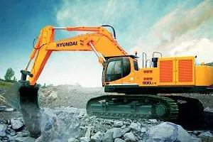 Hyundai zeigt auf der Steinexpo Großgeräte Bild: Hyundai zeigt auf der Steinexpo Großgeräte