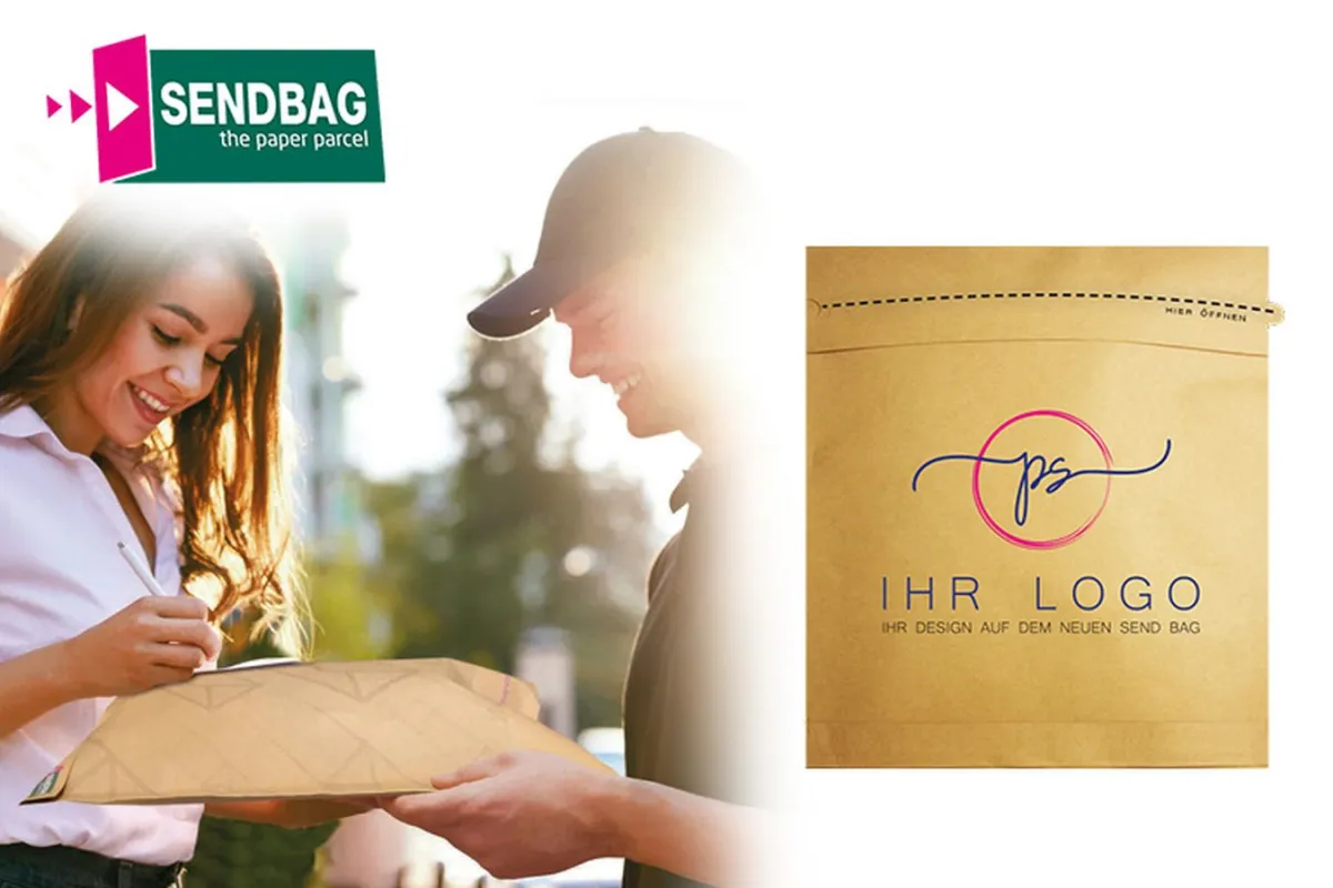 Die nachhaltige e-Commerce Versandtasche SEND BAG von WEBER Verpackungen (© WEBER Verpackungen GmbH & Co. KG)