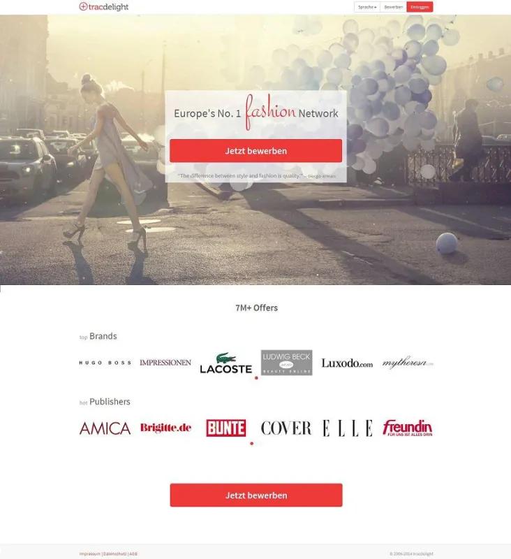 tracdelight.com - Premium-Netzwerk für Fashion und Living