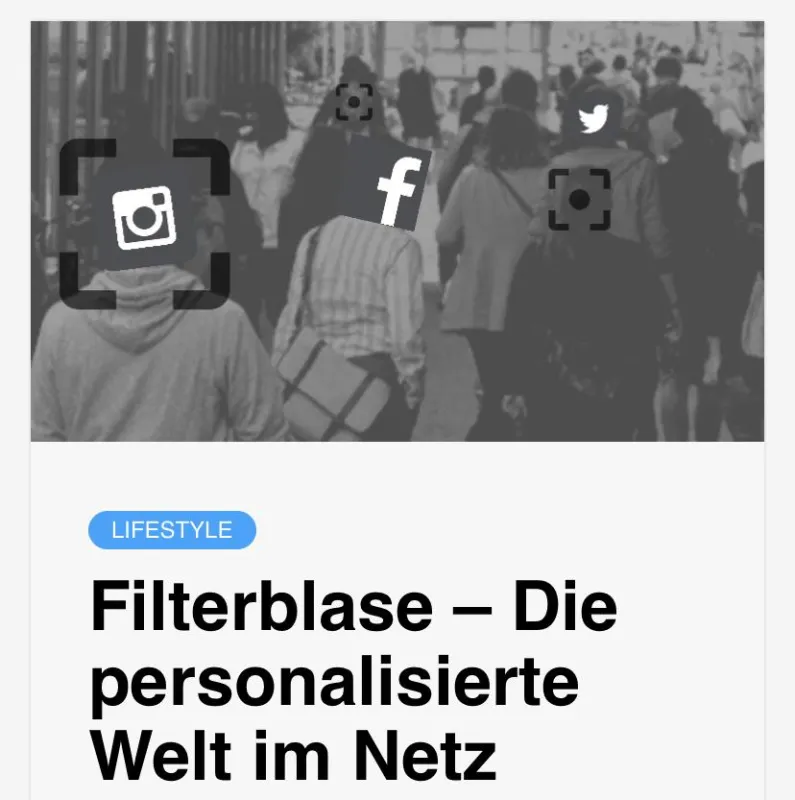 Leben in einer Filterblase