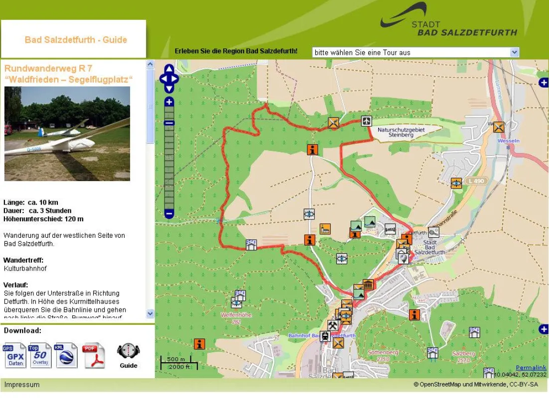 GPS Tourenportal - Bad Salzdetfurth Guide