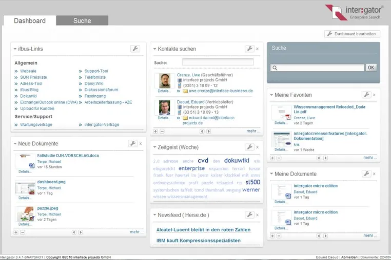 Bild: Deutsche Enterprise Search-Lösung inter:gator erscheint in Version 3.5