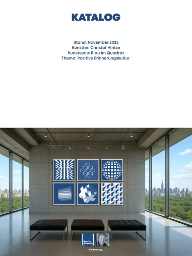 Über 300 Kunstwerke im neuen November Katalog. Kunst der „positiven Erinnerungskultur“ von Christof Hintze. Bild: Über 300 Kunstwerke im neuen November Katalog. Kunst der „positiven Erinnerungskultur“ von Christof Hintze.