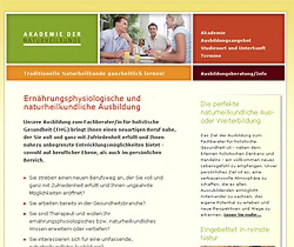 Bild: Neue naturheilkundliche Ausbildungsform für Gesundheitsberater und Ernährungsberater