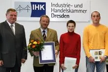 Bild: Berufsbildungswerk Sachsen von der IHK Dresden als hervorragender Ausbildungsbetrieb 2008 ausgezeichnet