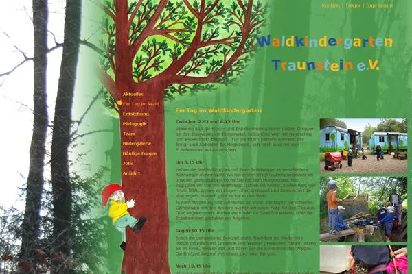 Bild: Waldkindergarten mit neuem Webauftritt