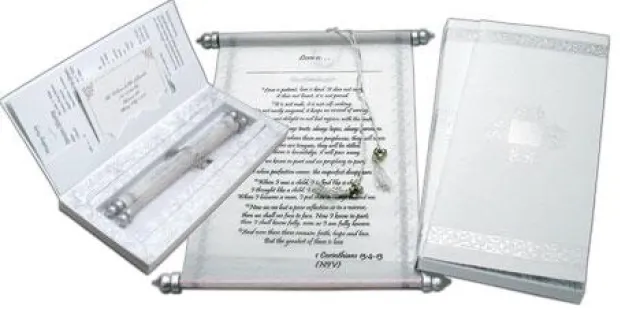 Bild: Schriftrolle Nemaan - einmal ungewöhnlich einladen