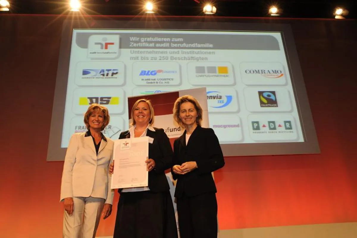 Dagmar Wöhrl, Miriam Korth (Just Imagine GmbH), Ursula von der Leyen