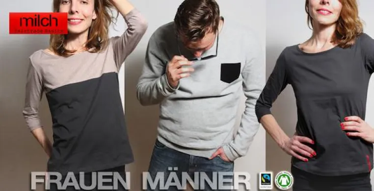NEU. Jetzt auch für Männer - neue Shirts und Pullover von milch Basics Bild: NEU. Jetzt auch für Männer - neue Shirts und Pullover von milch Basics