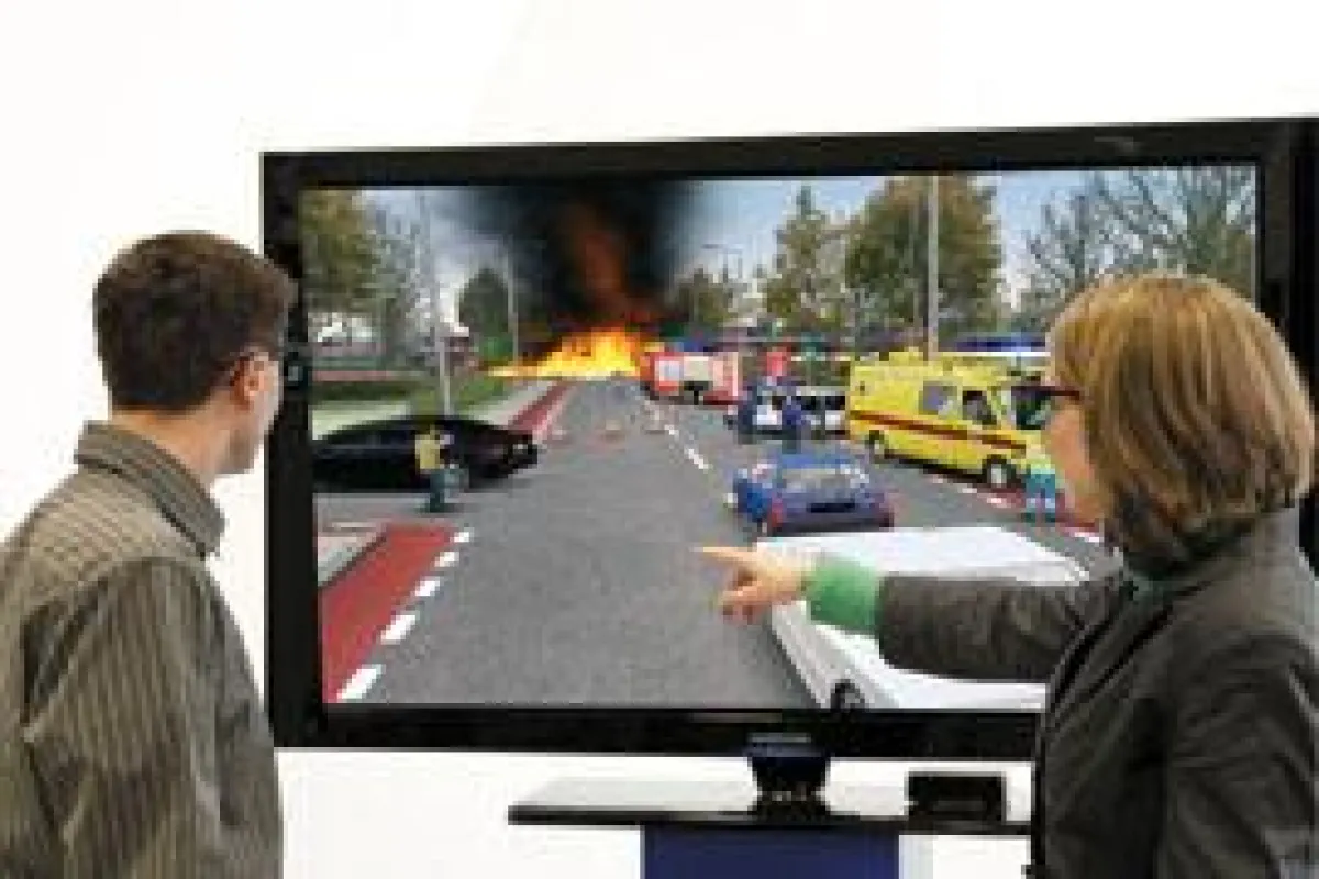 3D Visualisierung einer Serious Games Szene, Quelle: Visenso