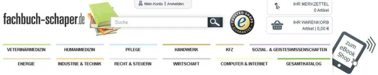 Neues e-Book-Angebot bei fachbuch-schaper.de Bild: Neues e-Book-Angebot bei fachbuch-schaper.de