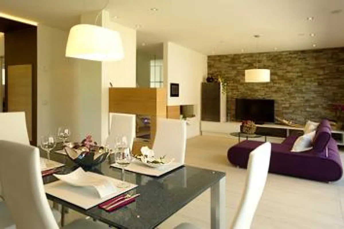 Wohnzimmer im Energie-Plus-Haus 