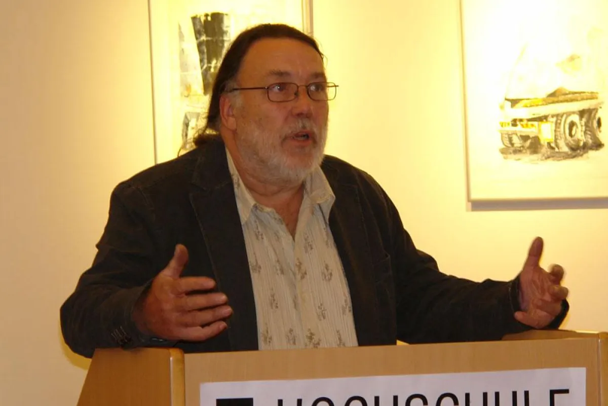 Finissage und Lesung zur Kunstausstellung ?SteinBrüche? von Torsten Paul am 30. November 2007 an der Hochschule Harz