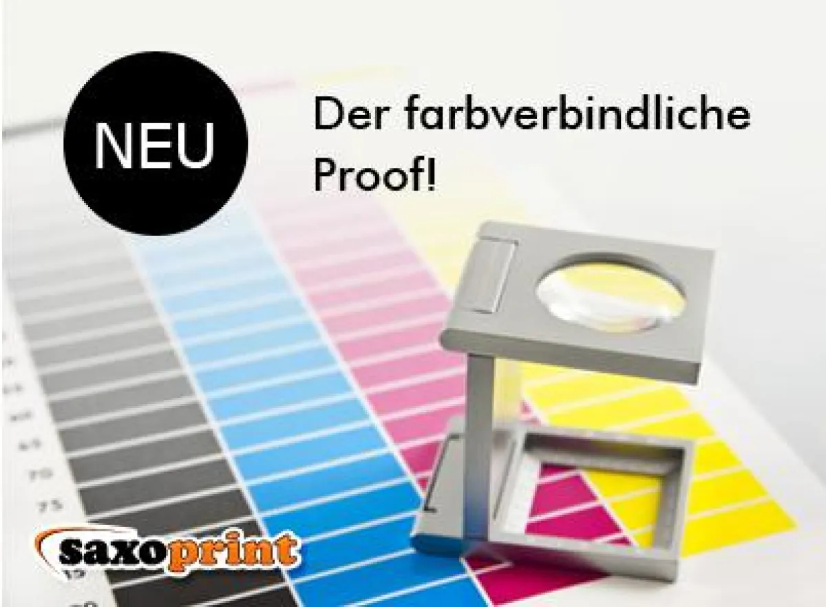 Der farbverbindliche Proof bei Saxoprint