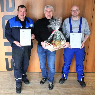 Bild: Zehnjähriges Mitarbeiterjubiläum bei SUMA Rührtechnik