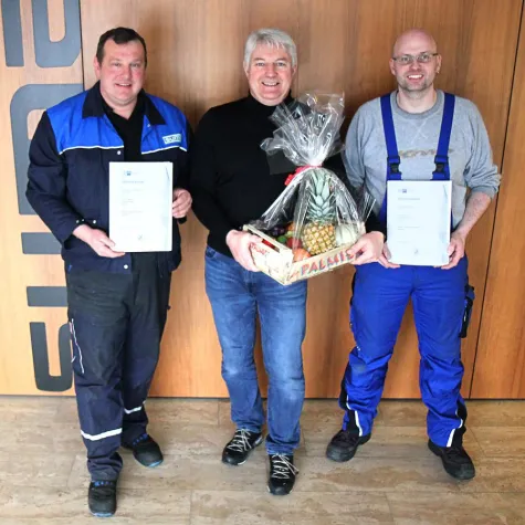 Bild: Zehnjähriges Mitarbeiterjubiläum bei SUMA Rührtechnik