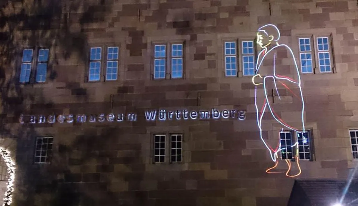 Landesmuseum Stuttgart Lasershow