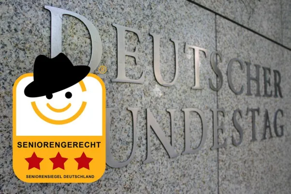 Bild: Deutscher Bundestag mit dem Seniorensiegel ausgezeichnet
