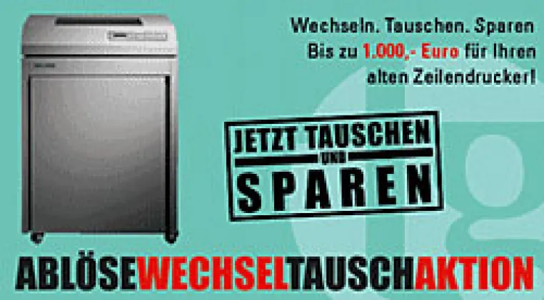 Bild: Bis zu 1.000,- Euro für Ihren alten Zeilendrucker