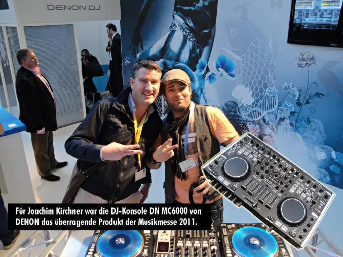 Bild: Mobile DJ's kamen in Frankfurt auf ihre Kosten: DENON ist ein Sieger der Musikmesse 2011
