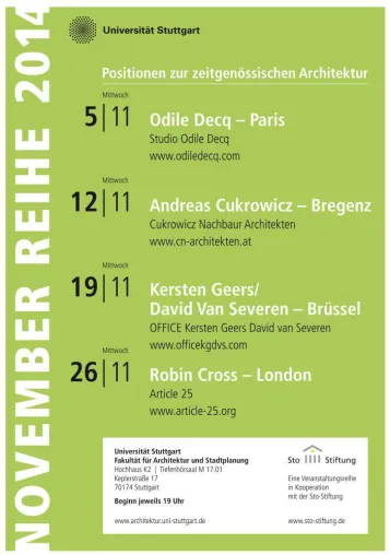 12. November | Andreas Cukrowicz referiert zu Qualität durch Schlichtheit Bild: 12. November | Andreas Cukrowicz referiert zu Qualität durch Schlichtheit