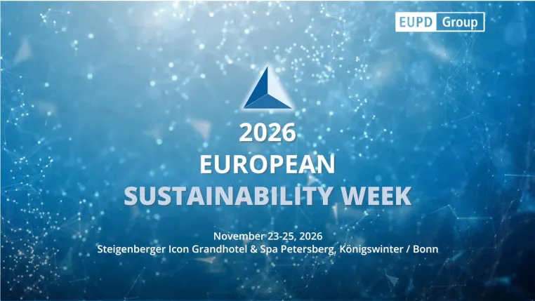 Bild: Save the date: 4. European Sustainability Week der EUPD Group vom 23.-25. November 2026