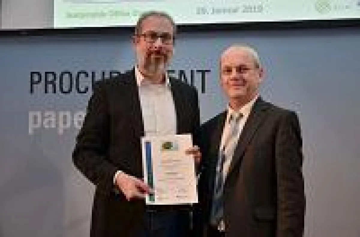 Büro und Umwelt, Urkundenüberreichung