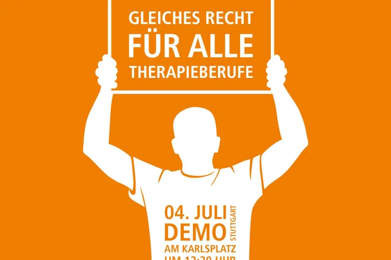 Bild: Ergotherapie-Schulen aus Baden-Württemberg demonstrieren am 04. Juli in Stuttgart