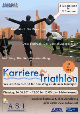 Bild: Karriere-Triathlon "All in One": Fit für den Weg zum Traumjob mit 3 Disziplinen in 3 Stunden