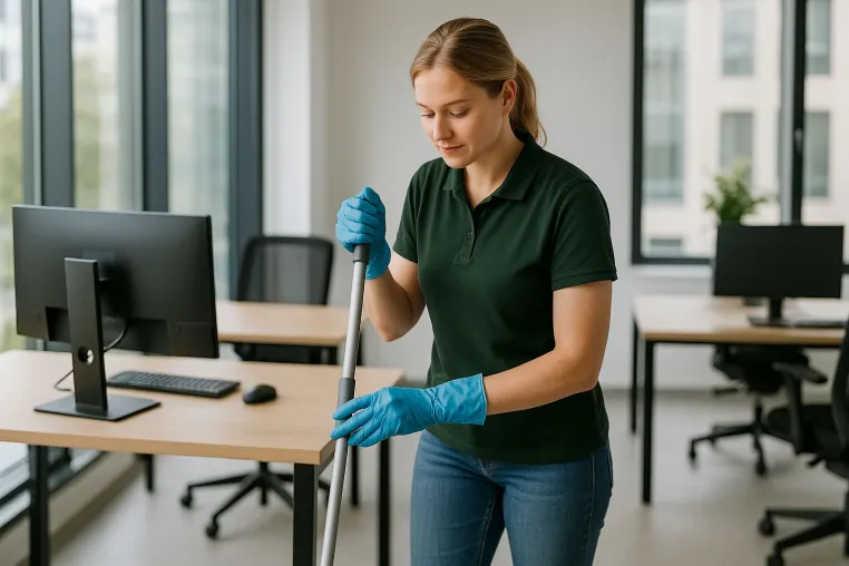 Bild: Professionelle Büroreinigung in Leipzig – zuverlässig, flexibel und umweltbewusst