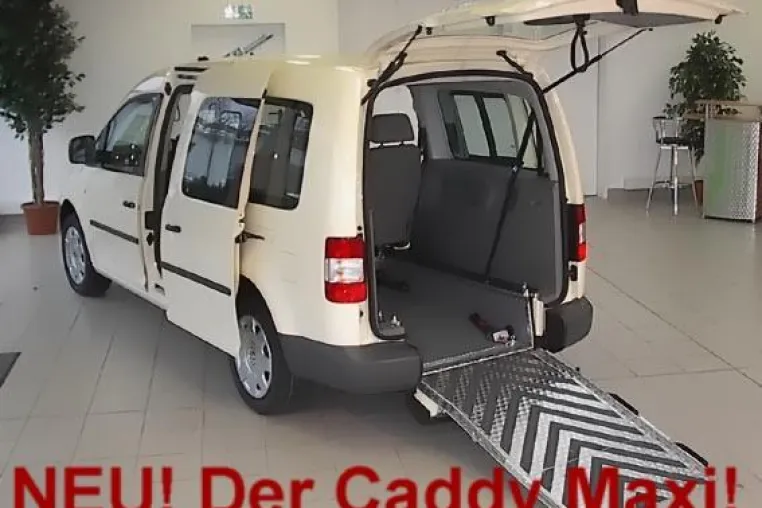 Bild: Behindertenfahrzeuge Reha Automobile GmbH rüsten den neuen Caddy Maxi zum Behindertenfahrzeug um