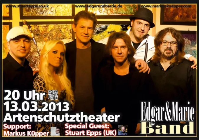 Bild: Edgar&Marie Band CD pre-release Konzert, als Gast Stuart Epps