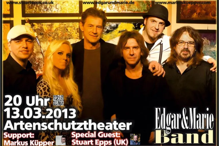 Bild: Edgar&Marie Band CD pre-release Konzert, als Gast Stuart Epps