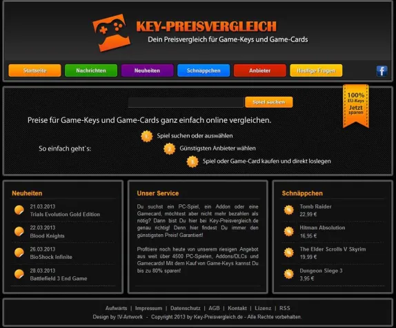 Bild: Key-Preisvergleich.de - Der Preisvergleich für Game-Keys