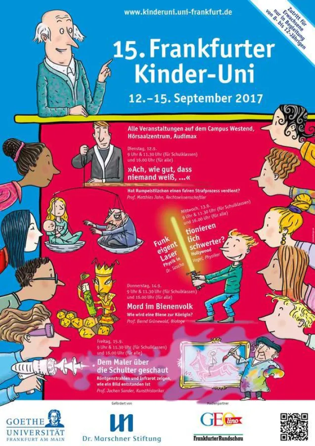 Plakat der 15. Frankfurter Kinder-Uni (Tobias Borries)